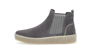 Chelsea Boots grises en velours