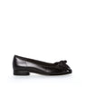 Ballerines noires en cuir/vernis