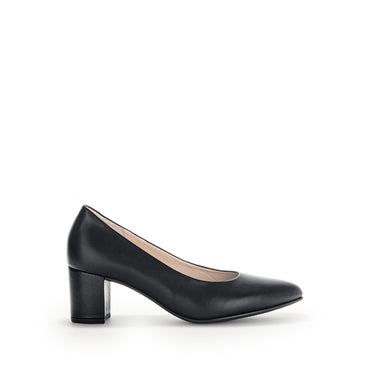 Escarpins noirs en cuir lisse