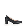 Escarpins noirs en cuir lisse