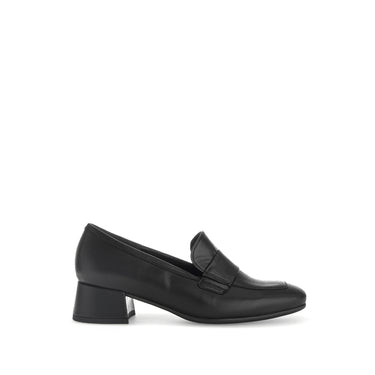 Escarpins noirs en cuir lisse