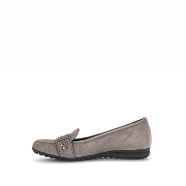 Ballerines taupe en velours