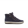 Baskets montantes marine en velours