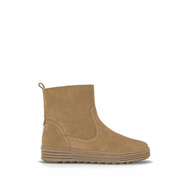 Bottines cognac en velours