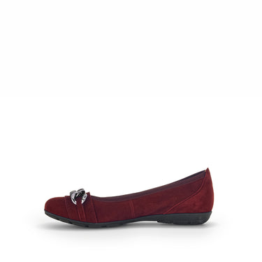 Ballerines bordeaux en velours