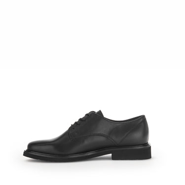 Derbies noirs en cuir lisse