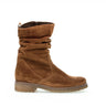 Bottines Mid cognac en velours