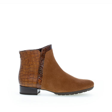 Bottines cognac en cuir
