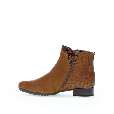 Bottines cognac en cuir