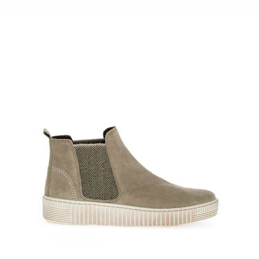 Chelsea Boots beiges en velours